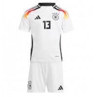 Fotbalové Dres Německo Thomas Muller #13 Dětské Domácí ME 2024 Krátký Rukáv (+ trenýrky)